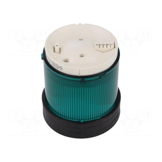 Signaller: lighting | bulb BA15D | green | Usup: 0÷250VDC | IP65 | Ø70mm