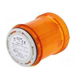 Signaller: lighting | bulb BA15D | orange | Usup: 12÷250VDC | IP66