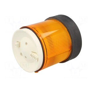 Signaller: lighting | bulb BA15D | orange | Usup: 48÷230VAC | IP65