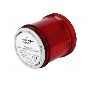 Signaller: lighting | bulb BA15D | red | Usup: 12÷250VDC | IP66