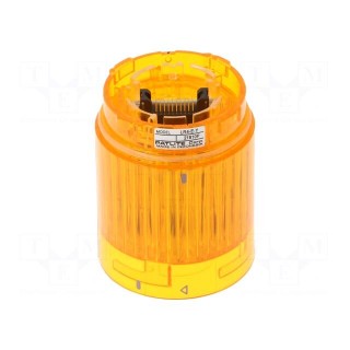 Signaller: lighting | LED | amber | 24VDC | IP65 | Ø40x50mm | LR | -20÷50°C