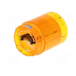 Signaller: lighting | LED | amber | 24VDC | IP65 | Ø40x50mm | LR | -20÷50°C