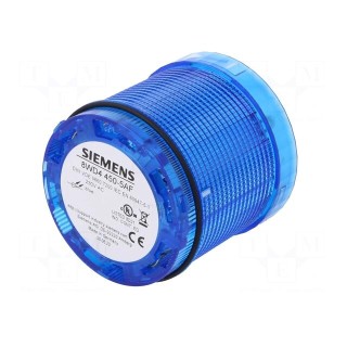 Signaller: lighting | LED | blue | Usup: 230VAC | IP65 | Ø70x65.5mm