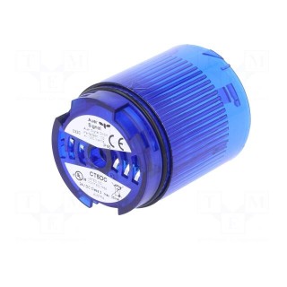 Signaller: lighting | LED | blue | Usup: 24VDC | IP65 | Ø50x69mm