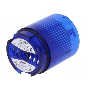 Signaller: lighting | LED | blue | Usup: 24VDC | IP65 | Ø50x69mm