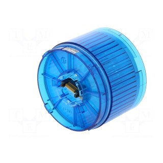 Signaller: lighting | LED | blue | 24VDC | IP65 | Ø70x50mm | LR7 | -20÷50°C