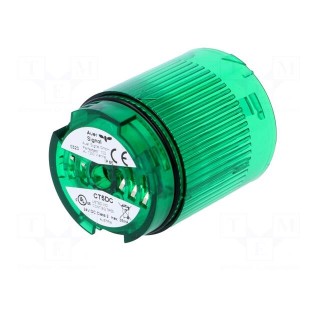 Signaller: lighting | LED | green | 24VDC | IP65 | Ø50x69mm | -30÷60°C