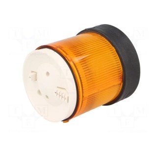 Signaller: lighting | LED | orange | Usup: 230VAC | IP65 | Ø70mm