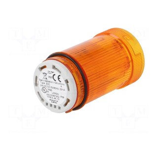Signaller: lighting | LED | orange | Usup: 24VDC | Usup: 24VAC | IP66