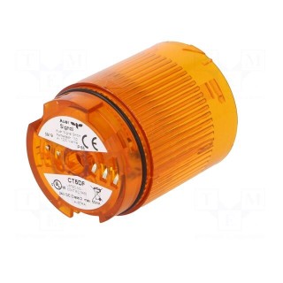 Signaller: lighting | LED | orange | Usup: 24VDC | IP65 | Ø50x69mm