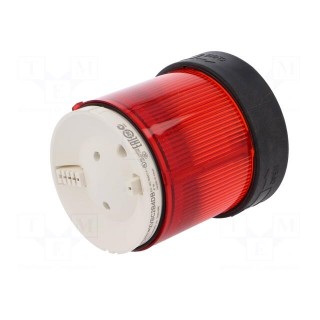 Signaller: lighting | LED | red | Usup: 24VDC | Usup: 24VAC | IP65 | Ø70mm