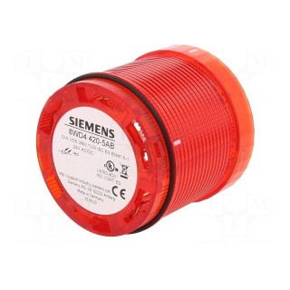 Signaller: lighting | LED | red | Usup: 24VDC | Usup: 24VAC | IP65