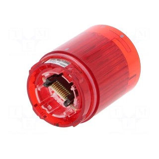 Signaller: lighting | LED | red | 24VDC | IP65 | Ø40x50mm | LR | -20÷50°C