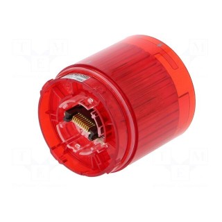 Signaller: lighting | LED | red | 24VDC | IP65 | Ø50x50mm | LR5 | -20÷50°C