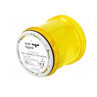 Signaller: lighting | LED | yellow | Usup: 24VDC | Usup: 24VAC | IP66