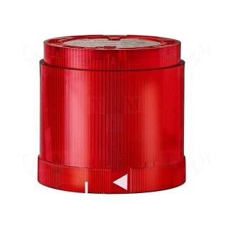 Signaller: lighting | red | 24VDC | 24VAC | IP54 | Ø70x66mm | -20÷50°C