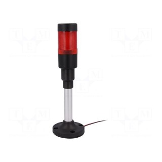 Signaller: signalling column | LED | red | Usup: 24VDC | Usup: 24VAC