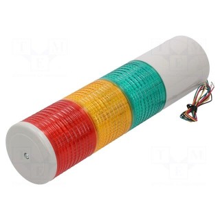Signaller: signalling column | LED | red/amber/green | 24VDC | IP44