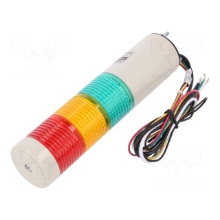 Signaller: signalling column | LED | red/amber/green | 24VDC | IP65