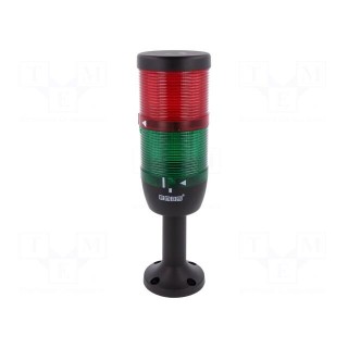 Signaller: signalling column | LED | red/green | Usup: 220VDC | Ø: 70mm