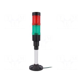 Signaller: signalling column | LED | red/green | Usup: 230VAC | Ø: 40mm