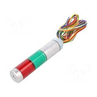 Signaller: signalling column | LED | red/green | 24VDC | IP65 | MPS