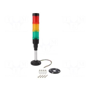 Signaller: signalling column | LED | red/yellow/green | 24VDC | 24VAC