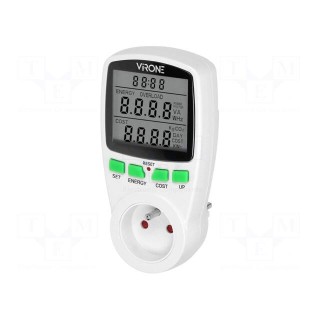 Controller | plug-in | IP20 | 16A | 230VAC 50/60Hz | Display: LCD | white