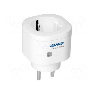 Power socket | plug-in | 230VAC | IP20 | Control: wireless | white