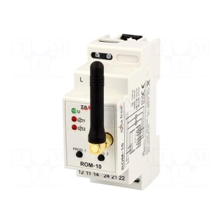 Receiver | EXTA FREE | 230VAC | relay 2 NO / NC | DIN | Dim: 90x35x66mm