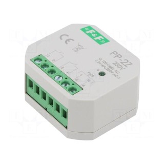 Relay: installation | in mounting box | 100÷265VAC | NO x2 | IP20 | 16A