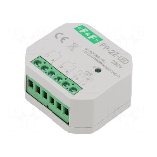 Relay: installation | in mounting box | 100÷265VAC | NO x2 | IP20 | 16A