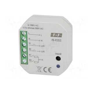 Relay | PROXI | IP20 | 230VAC | SPST-NO | in mounting box | 0÷45°C | OUT: 2