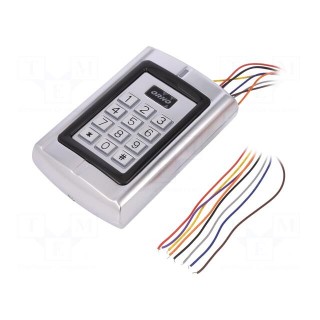 RFID combination lock | IP44 | 12VDC | wall mount | -40÷60°C | 0÷99s