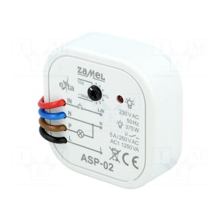 Staircase timer | in mounting box | 230VAC | SPST-NO | IP20 | 5A