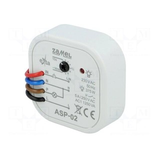 Staircase timer | in mounting box | 230VAC | SPST-NO | IP20 | 5A