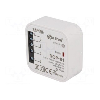 Wireless control set | EXTA FREE | IP20 | -10÷55°C | 868.32MHz