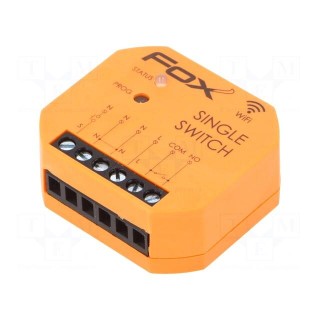 Wireless cutout power switch | FOX | flush mount | 85÷265VAC | IP20