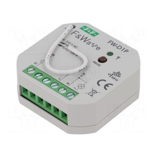 Wireless receiver dimmer switch | F&Wave | IP20 | 85÷265VAC | 100m