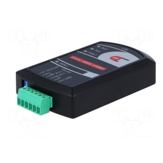 Converter | RS485/USB | Number of ports: 1 | 115.2kbps | 93x57x21mm