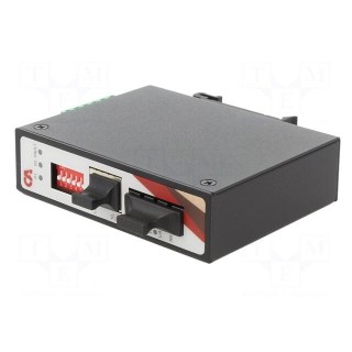 Media converter | ETHERNET/EtherCAT/single-mode fiber | 12÷48VDC