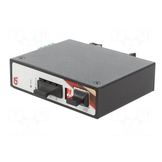 Media converter | GIGA ETHERNET/single-mode fiber | 12÷48VDC