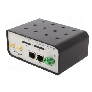 Router | 9÷36VDC | 2x 10/100Mbps,SIM x2 | Enclos.mat: plastic | IP30