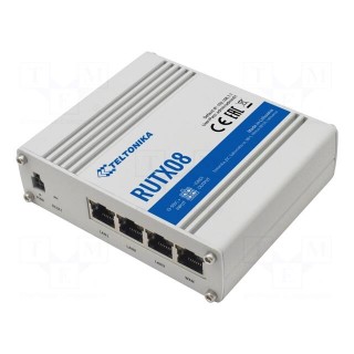 Router | Number of ports: 4 | 9÷50VDC | Ethernet,USB | RJ45 | IP30 | RUTX