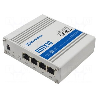 Router | Number of ports: 4 | 9÷50VDC | RJ45 | 8kBSRAM,256MBFLASH
