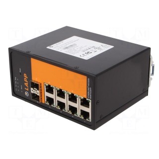 Switch Ethernet | managed | Number of ports: 10 | 18÷60VDC | RJ45,SFP