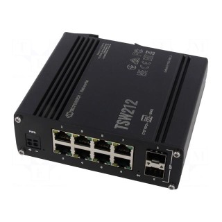 Switch Ethernet | managed | Number of ports: 10 | 7÷57VDC | IP30 | TSW