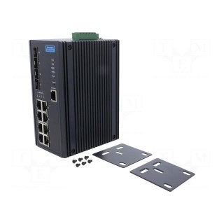 Switch Ethernet | managed | Number of ports: 12 | 12÷48VDC | RJ45,SFP