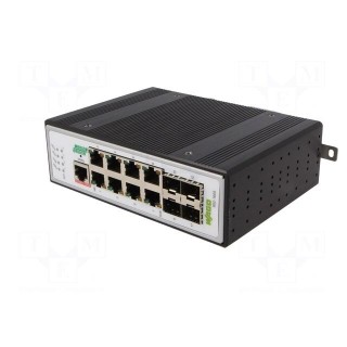 Switch Ethernet | managed | Number of ports: 12 | 12÷60VDC | RJ45,SFP