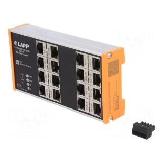 Switch Ethernet | managed | Number of ports: 16 | 18÷30VDC | RJ45